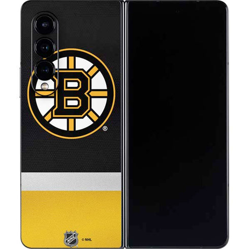 NHL Boston Bruins Jersey Galaxy Z Fold4 5G Skin